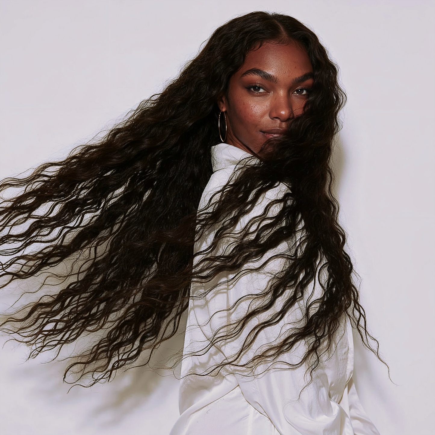 Synthetic Wet & wavy look